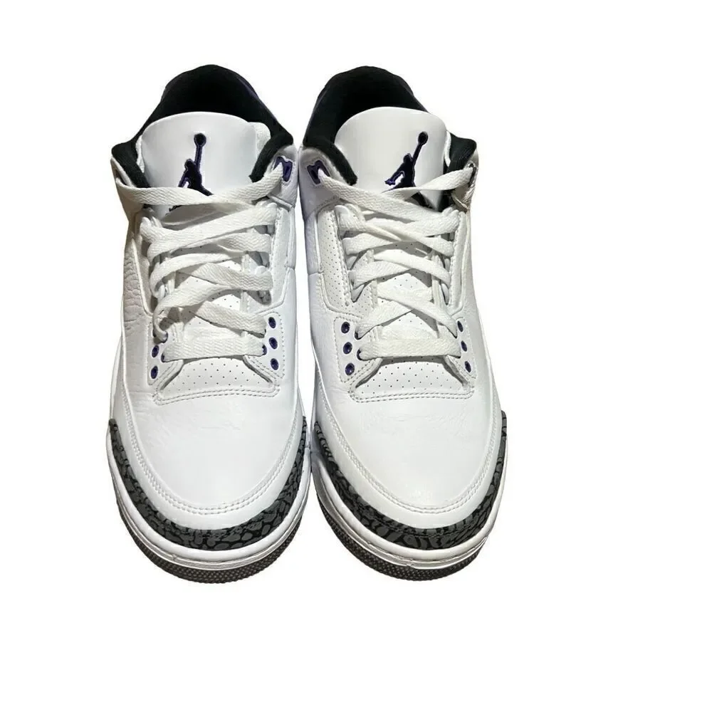 Air Jordan 3 Retro Mid Dark Iris Sz 9.5 READ DESCRIPTION